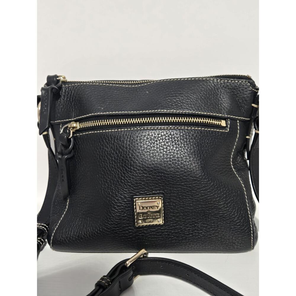Dooney & Bourke Pebble Leather Allison Crossbody Bag Purse Black - Picture 2 of 16